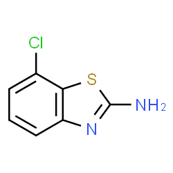 ChemSpider 2D Image | 7-Chloro-2-benzothiazolamine | C7H5ClN2S