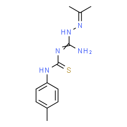 ChemSpider 2D Image | 2-Isopropylidene-N'-[(4-methylphenyl)carbamothioyl]hydrazinecarboximidamide | C12H17N5S