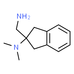 ChemSpider 2D Image | 2-(Aminomethyl)-N,N-dimethyl-2-indanamine | C12H18N2