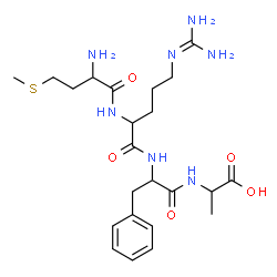 ChemSpider 2D Image | Methionyl-N~5~-(diaminomethylene)ornithylphenylalanylalanine | C23H37N7O5S