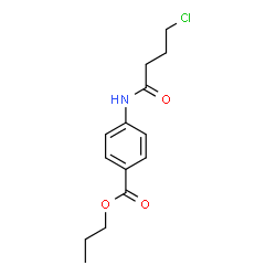 ChemSpider 2D Image | Propyl 4-[(4-chlorobutanoyl)amino]benzoate | C14H18ClNO3