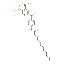 ChemSpider 2D Image | 4-[4-(Dodecanoylamino)benzoyl]phthalic acid | C27H33NO6