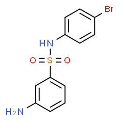 ChemSpider 2D Image | 3-Amino-N-(4-bromophenyl)benzenesulfonamide | C12H11BrN2O2S
