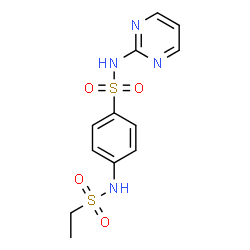 ChemSpider 2D Image | 4-[(Ethylsulfonyl)amino]-N-(2-pyrimidinyl)benzenesulfonamide | C12H14N4O4S2