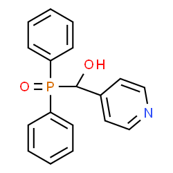 ChemSpider 2D Image | (Diphenylphosphoryl)(4-pyridinyl)methanol | C18H16NO2P