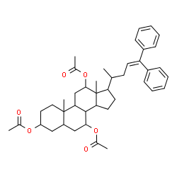 ChemSpider 2D Image | 24,24-Diphenylchol-23-ene-3,7,12-triyl triacetate | C42H54O6