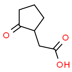 ChemSpider 2D Image | 2-oxocyclopentaneacetic acid | C7H10O3