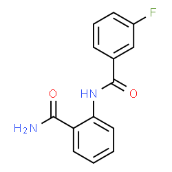 ChemSpider 2D Image | N-(2-Carbamoylphenyl)-3-fluorobenzamide | C14H11FN2O2