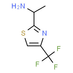 ChemSpider 2D Image | 1-[4-(trifluoromethyl)-1,3-thiazol-2-yl]ethan-1-amine | C6H7F3N2S