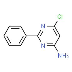 ChemSpider 2D Image | 6-Chloro-2-phenyl-4-pyrimidinamine | C10H8ClN3