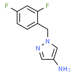 ChemSpider 2D Image | 1-(2,4-Difluorobenzyl)-1H-pyrazol-4-amine | C10H9F2N3