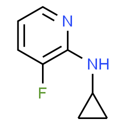 ChemSpider 2D Image | N-cyclopropyl-3-fluoro-pyridin-2-amine | C8H9FN2