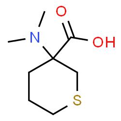 ChemSpider 2D Image | 3-(dimethylamino)thiane-3-carboxylic acid | C8H15NO2S