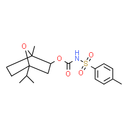 ChemSpider 2D Image | 4-Isopropyl-1-methyl-7-oxabicyclo[2.2.1]hept-2-yl [(4-methylphenyl)sulfonyl]carbamate | C18H25NO5S