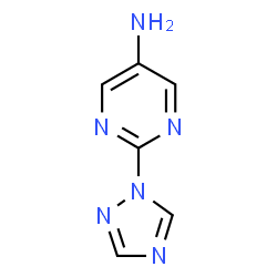 ChemSpider 2D Image | 2-(1H-1,2,4-Triazol-1-yl)-5-pyrimidinamine | C6H6N6