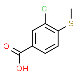 ChemSpider 2D Image | 3-Chloro-4-(methylsulfanyl)benzoic acid | C8H7ClO2S