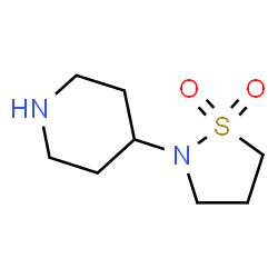 ChemSpider 2D Image | 4-(1,1-Dioxido-1,2-thiazolidin-2-yl)piperidine | C8H16N2O2S