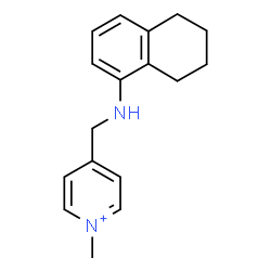 ChemSpider 2D Image | 1-Methyl-4-[(5,6,7,8-tetrahydro-1-naphthalenylamino)methyl]pyridinium | C17H21N2