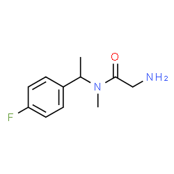 ChemSpider 2D Image | N-[1-(4-Fluorophenyl)ethyl]-N-methylglycinamide | C11H15FN2O