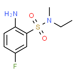 ChemSpider 2D Image | 2-Amino-N-ethyl-5-fluoro-N-methylbenzenesulfonamide | C9H13FN2O2S