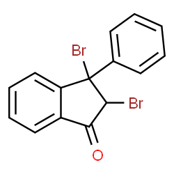 ChemSpider 2D Image | 2,3-Dibromo-3-phenyl-1-indanone | C15H10Br2O