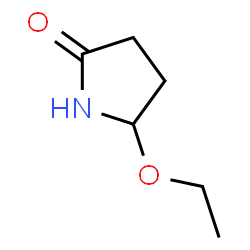 ChemSpider 2D Image | 5-Ethoxy-2-pyrrolidinone | C6H11NO2
