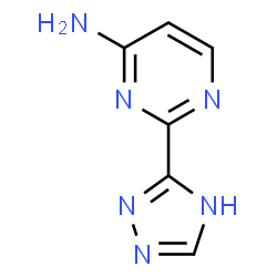 ChemSpider 2D Image | 2-(1H-1,2,4-Triazol-3-yl)-4-pyrimidinamine | C6H6N6