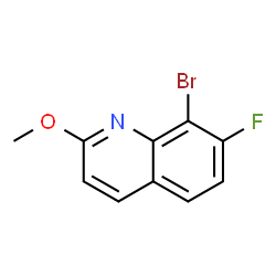 ChemSpider 2D Image | 8-Bromo-7-fluoro-2-methoxyquinoline | C10H7BrFNO