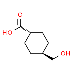 ChemSpider 2D Image | trans-4-(Hydroxymethyl)cyclohexanecarboxylic acid | C8H14O3