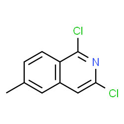ChemSpider 2D Image | 1,3-Dichloro-6-methylisoquinoline | C10H7Cl2N