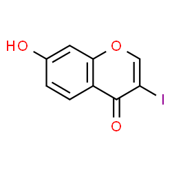 ChemSpider 2D Image | 7-Hydroxy-3-iodo-4H-chromen-4-one | C9H5IO3