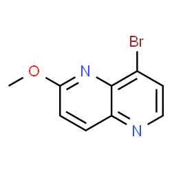 ChemSpider 2D Image | 8-Bromo-2-methoxy-1,5-naphthyridine | C9H7BrN2O
