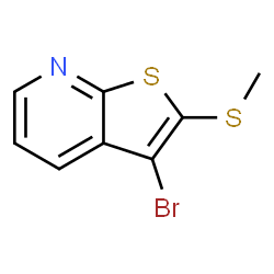 ChemSpider 2D Image | 3-Bromo-2-(methylsulfanyl)thieno[2,3-b]pyridine | C8H6BrNS2