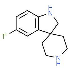 ChemSpider 2D Image | 5-Fluorospiro[indoline-3,4'-piperidine] | C12H15FN2