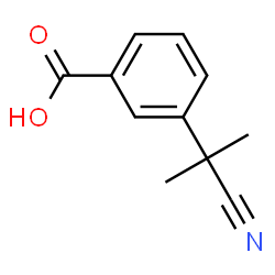 ChemSpider 2D Image | 3-(2-Cyano-2-propanyl)benzoic acid | C11H11NO2