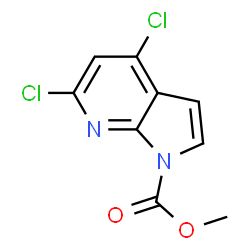 ChemSpider 2D Image | Methyl 4,6-dichloro-1H-pyrrolo[2,3-b]pyridine-1-carboxylate | C9H6Cl2N2O2