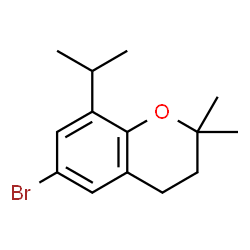 ChemSpider 2D Image | 6-Bromo-8-isopropyl-2,2-dimethylchromane | C14H19BrO