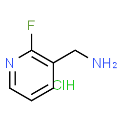ChemSpider 2D Image | (2-fluoropyridin-3-yl)methanamine hydrochloride | C6H8ClFN2