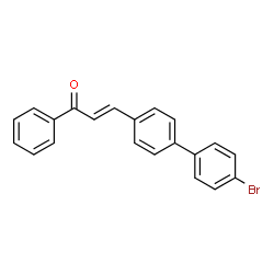 ChemSpider 2D Image | (2E)-3-(4'-Bromo-4-biphenylyl)-1-phenyl-2-propen-1-one | C21H15BrO