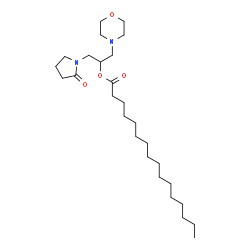 ChemSpider 2D Image | 1-(4-Morpholinyl)-3-(2-oxo-1-pyrrolidinyl)-2-propanyl palmitate | C27H50N2O4