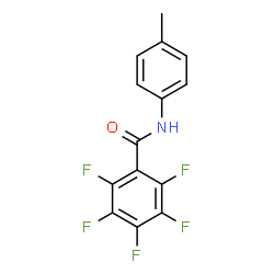 ChemSpider 2D Image | 2,3,4,5,6-Pentafluoro-N-(4-methylphenyl)benzamide | C14H8F5NO