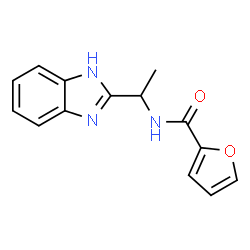 ChemSpider 2D Image | N-[1-(1H-Benzimidazol-2-yl)ethyl]-2-furamide | C14H13N3O2