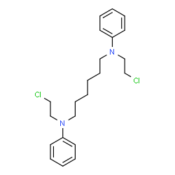 ChemSpider 2D Image | N,N'-Bis(2-chloroethyl)-N,N'-diphenyl-1,6-hexanediamine | C22H30Cl2N2