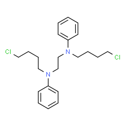 ChemSpider 2D Image | N,N'-Bis(4-chlorobutyl)-N,N'-diphenyl-1,2-ethanediamine | C22H30Cl2N2