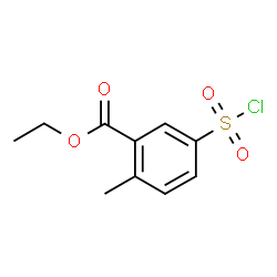 ChemSpider 2D Image | Ethyl 5-(chlorosulfonyl)-2-methylbenzoate | C10H11ClO4S