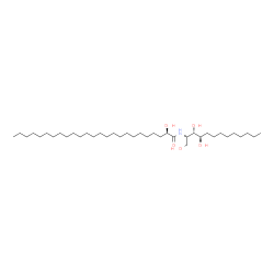 ChemSpider 2D Image | (2R)-2-Hydroxy-N-[(2S,3S,4R)-1,3,4-trihydroxy-2-tridecanyl]pentacosanamide | C38H77NO5