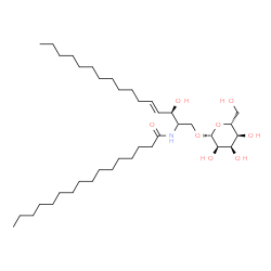 ChemSpider 2D Image | N-[(3R,4E)-1-(beta-D-Allopyranosyloxy)-3-hydroxy-4-hexadecen-2-yl]hexadecanamide | C38H73NO8