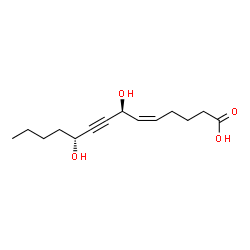 ChemSpider 2D Image | (5Z,7S,10R)-7,10-Dihydroxy-5-tetradecen-8-ynoic acid | C14H22O4