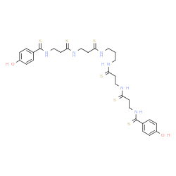ChemSpider 2D Image | N,N'-(3,7,13,17-Tetrathioxo-4,8,12,16-tetraazanonadecane-1,19-diyl)bis(4-hydroxybenzenecarbothioamide) | C29H38N6O2S6