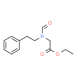 ChemSpider 2D Image | Ethyl N-formyl-N-(2-phenylethyl)glycinate | C13H17NO3